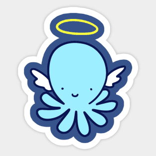 Angel Octopus Sticker